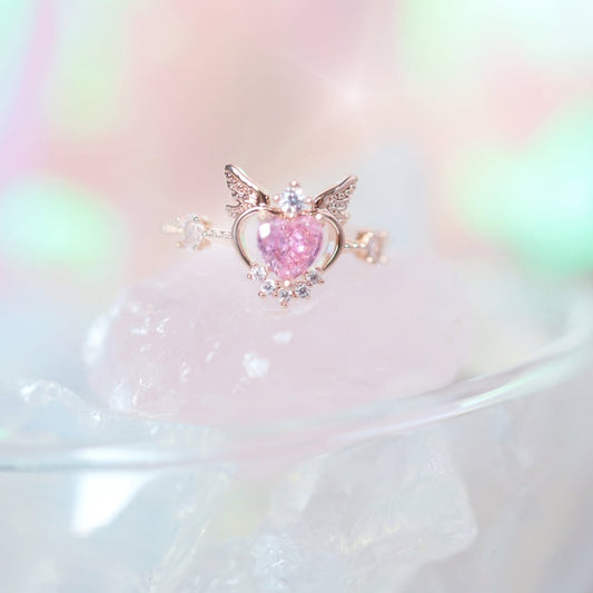 ♥人気再販♥ Pinkheart Wings Rosegold Fantasy リング