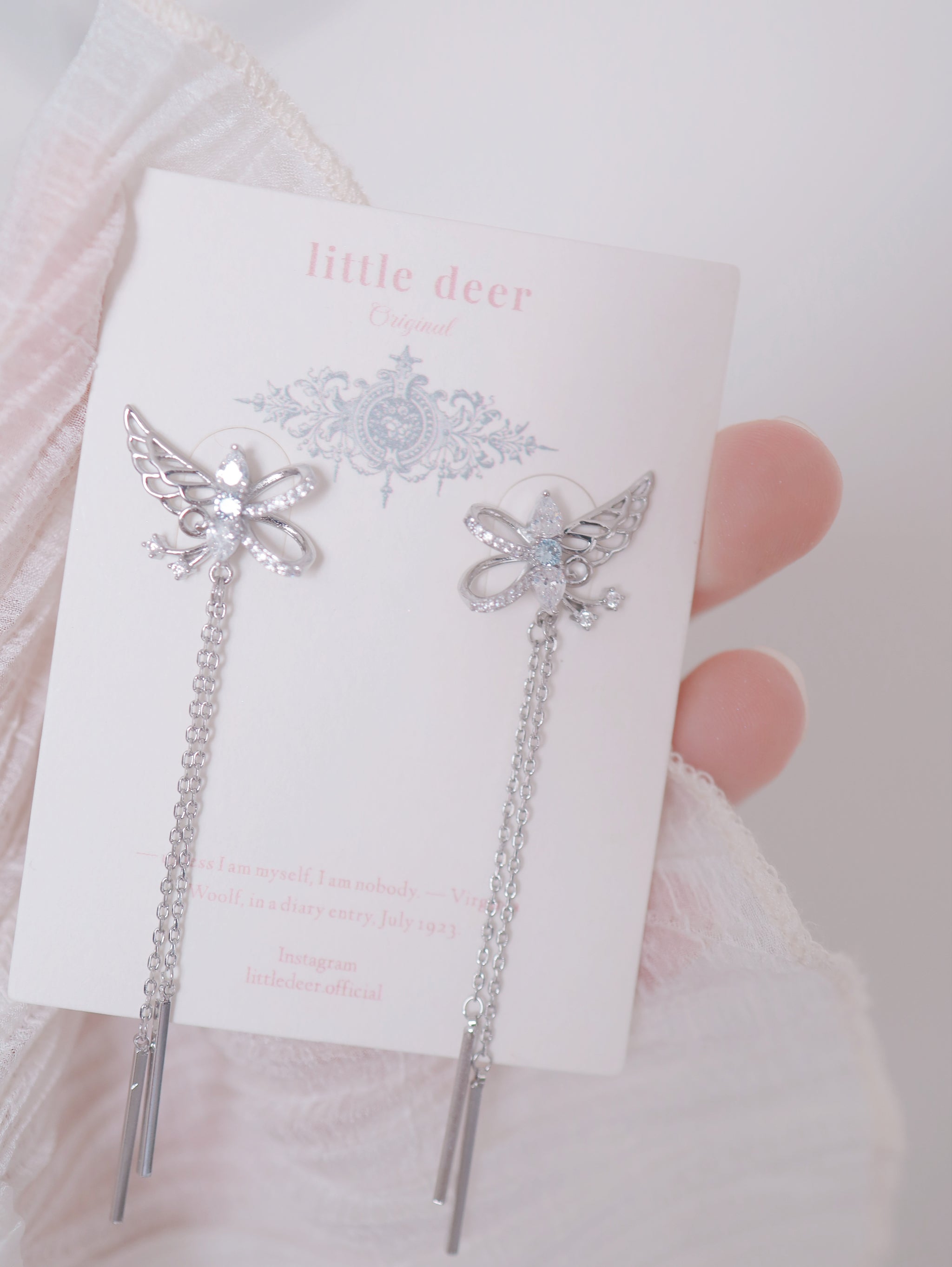 ♥人気再販♥ Wings of Blue Fairy ピアス