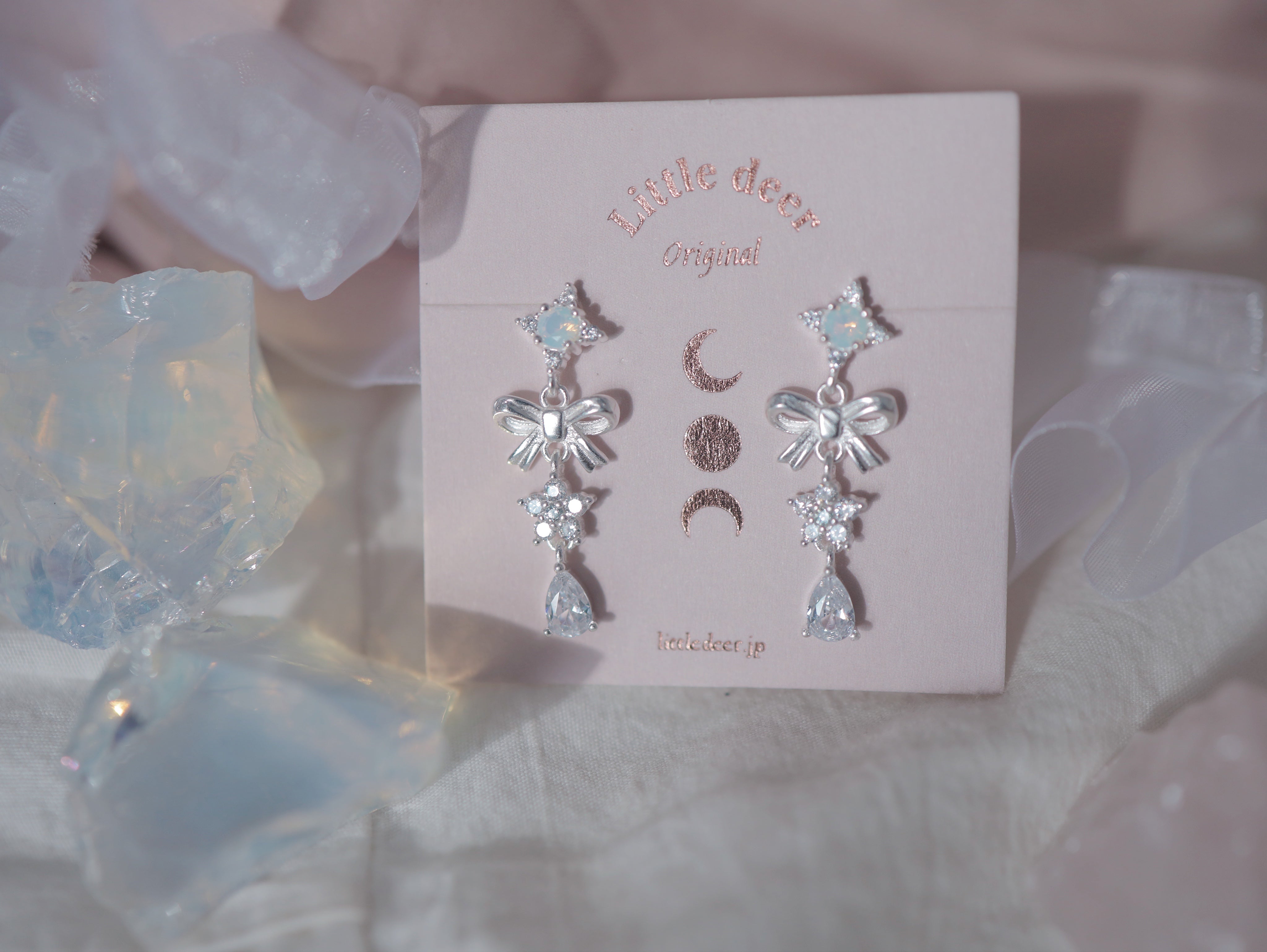 Silk Ribbon ピアス