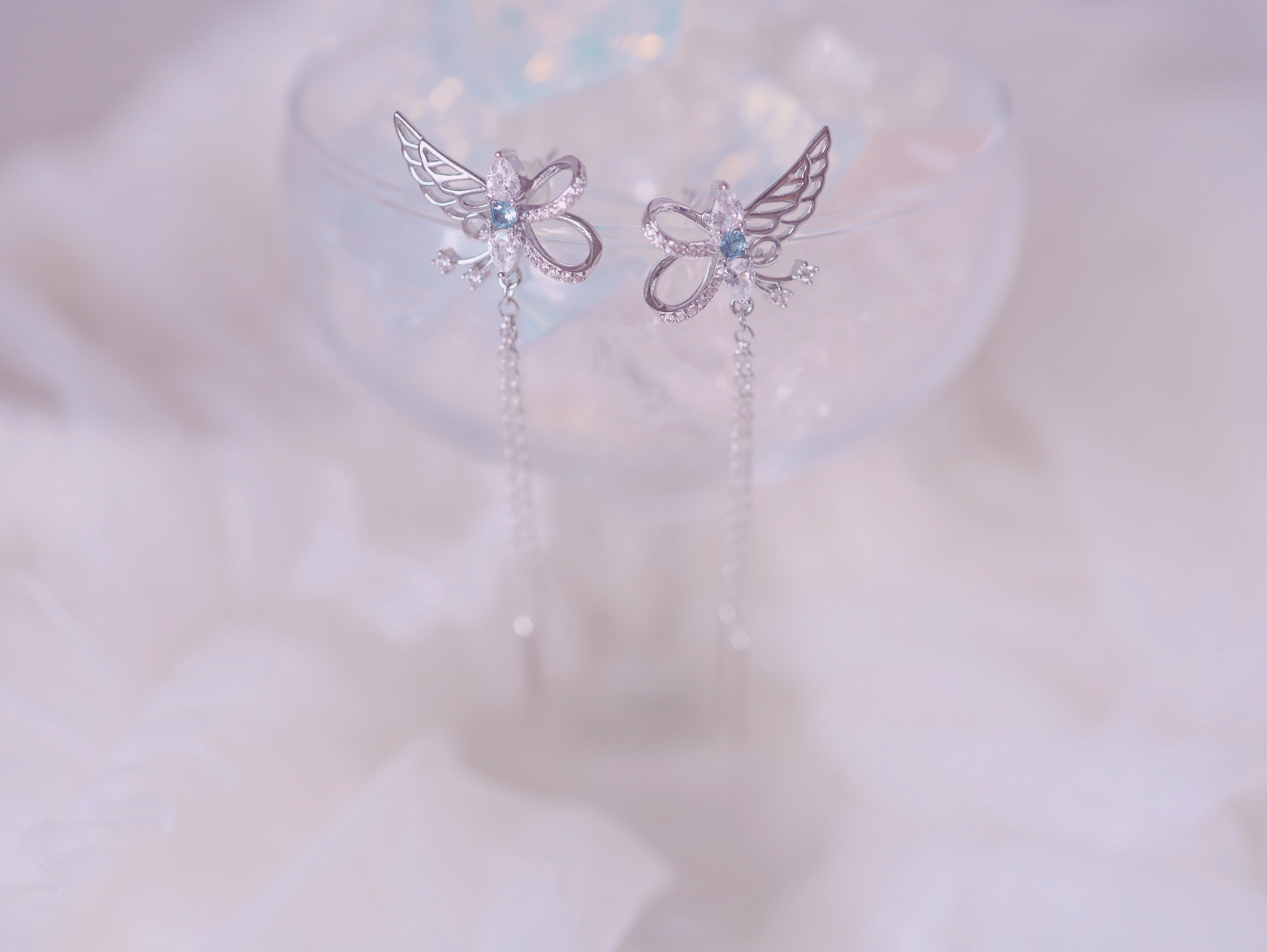 Wings of Blue Fairy ピアス/イヤリング