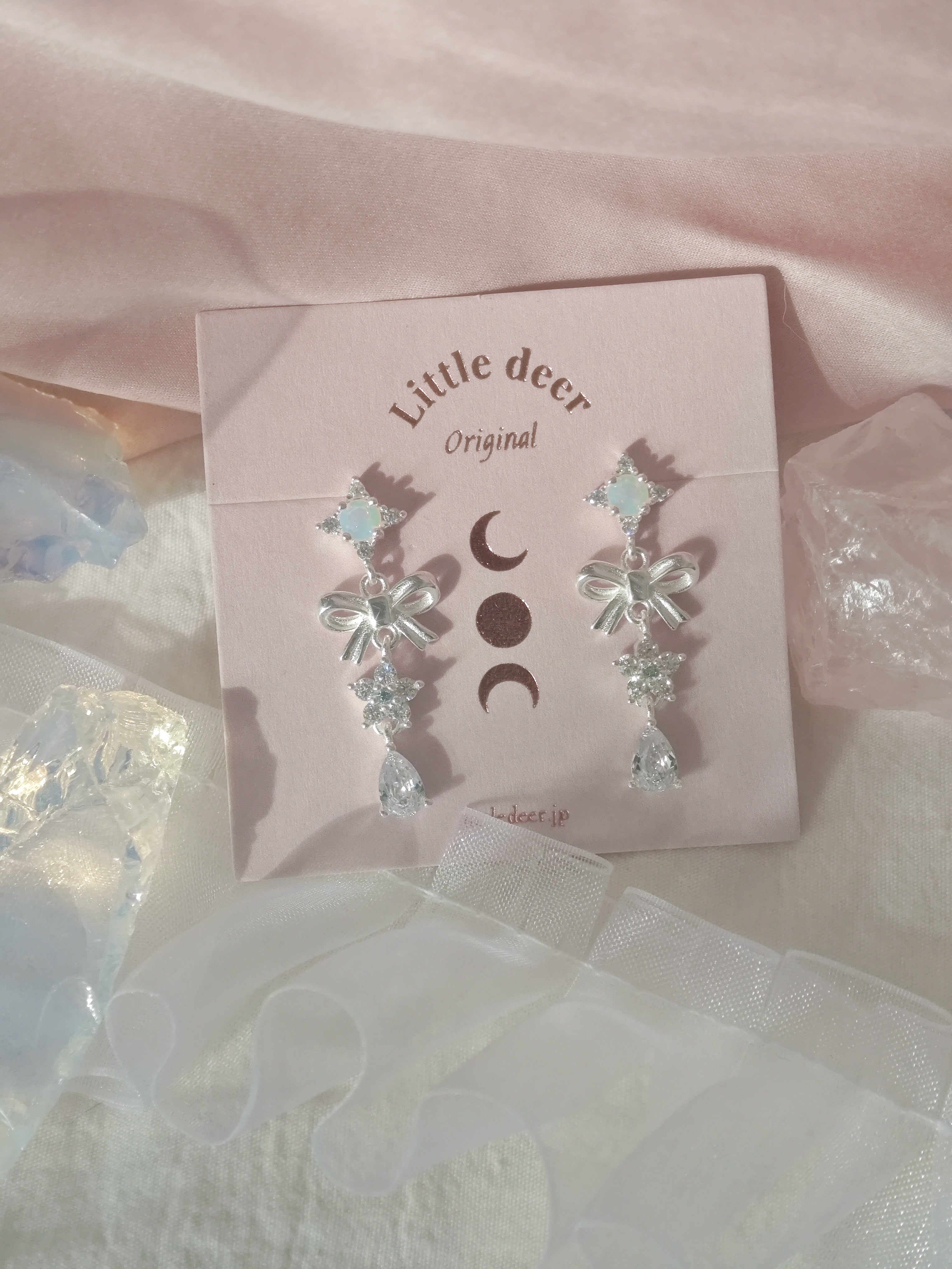 Silk Ribbon ピアス