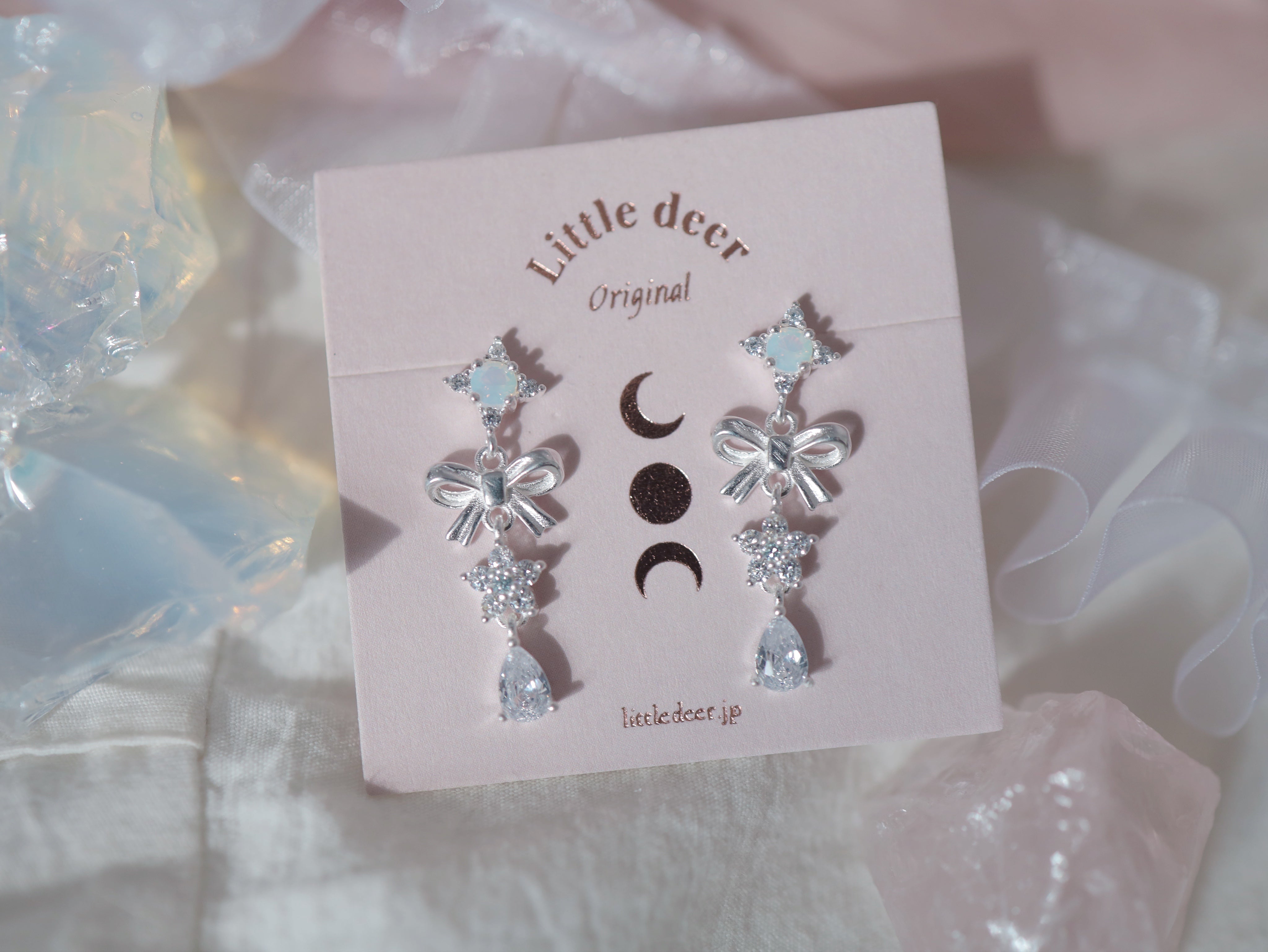 Silk Ribbon ピアス