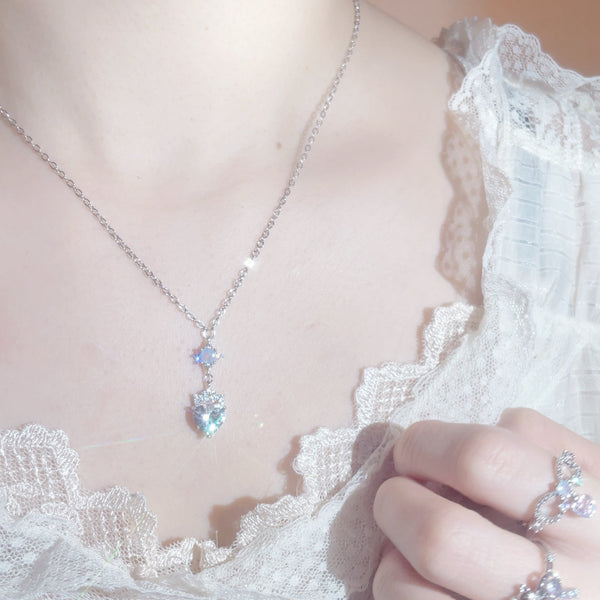 Silver Heart Elegance ネックレス