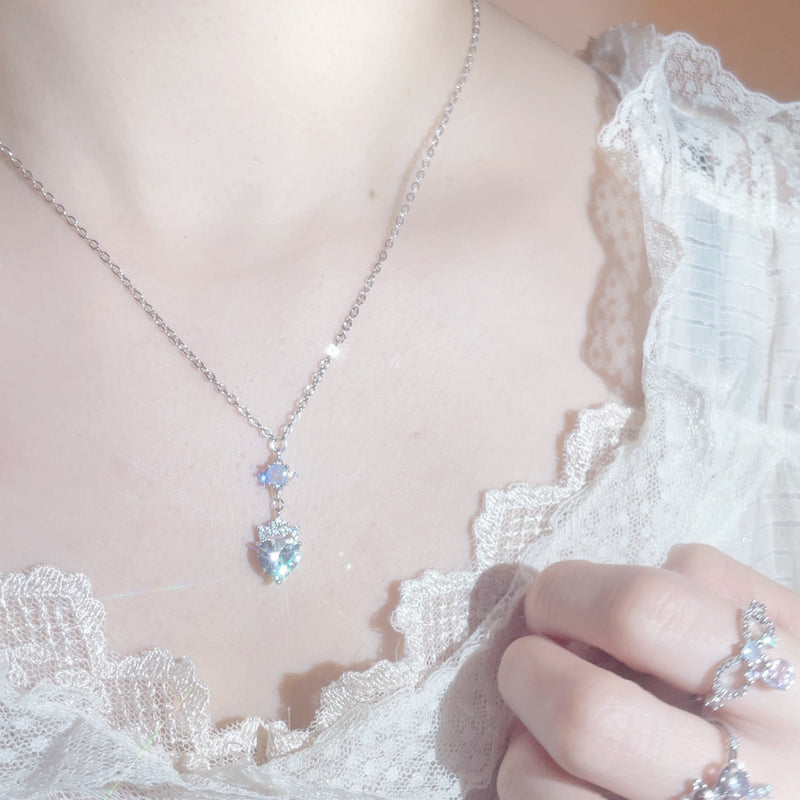 Silver Heart Elegance ネックレス