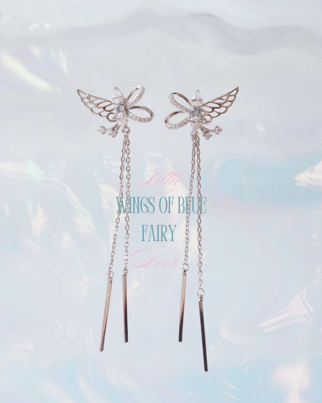 ♥人気再販♥ Wings of Blue Fairy ピアス