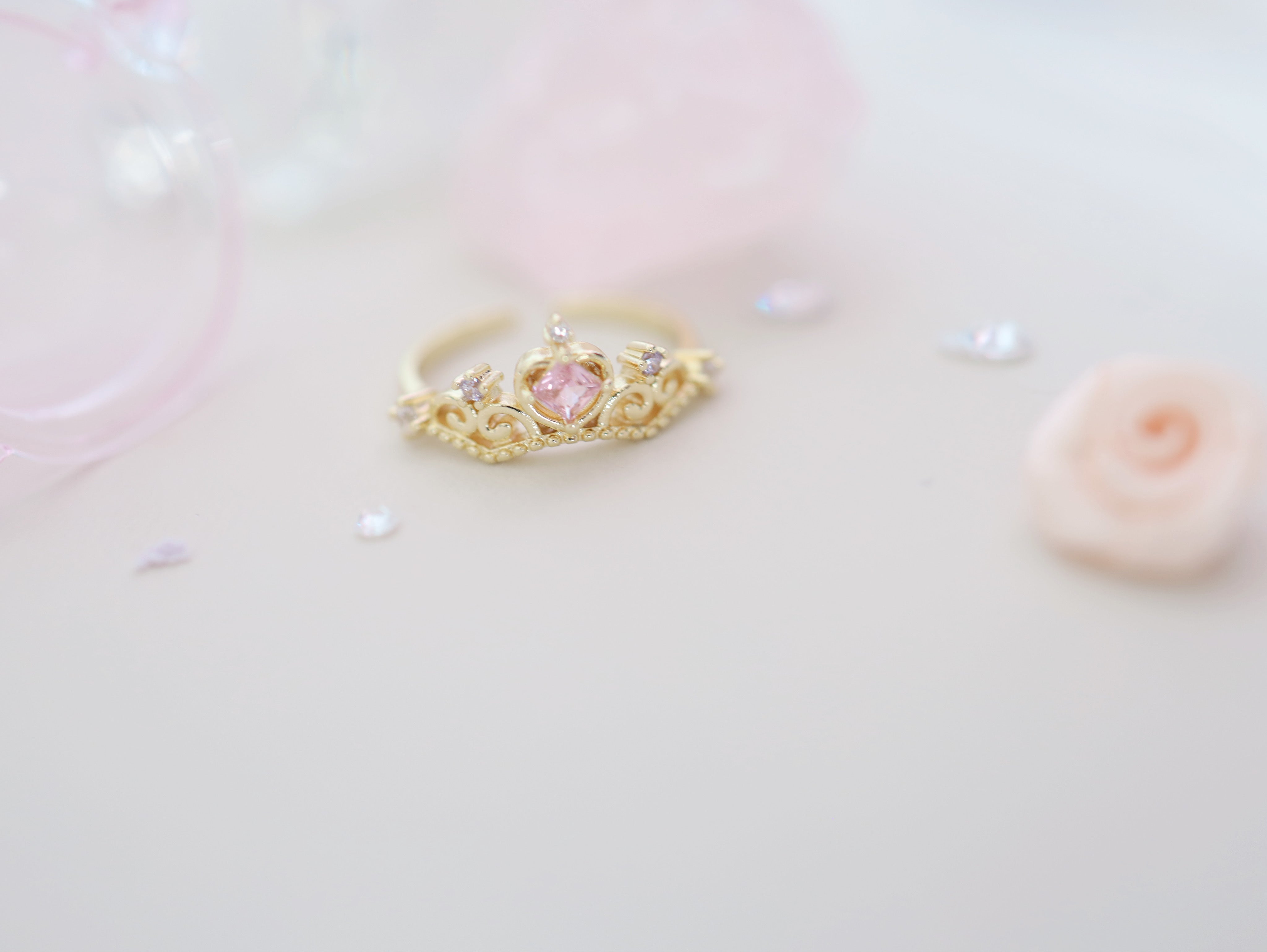 ♥人気再販♥ glamour crown リング ＜新色追加＞