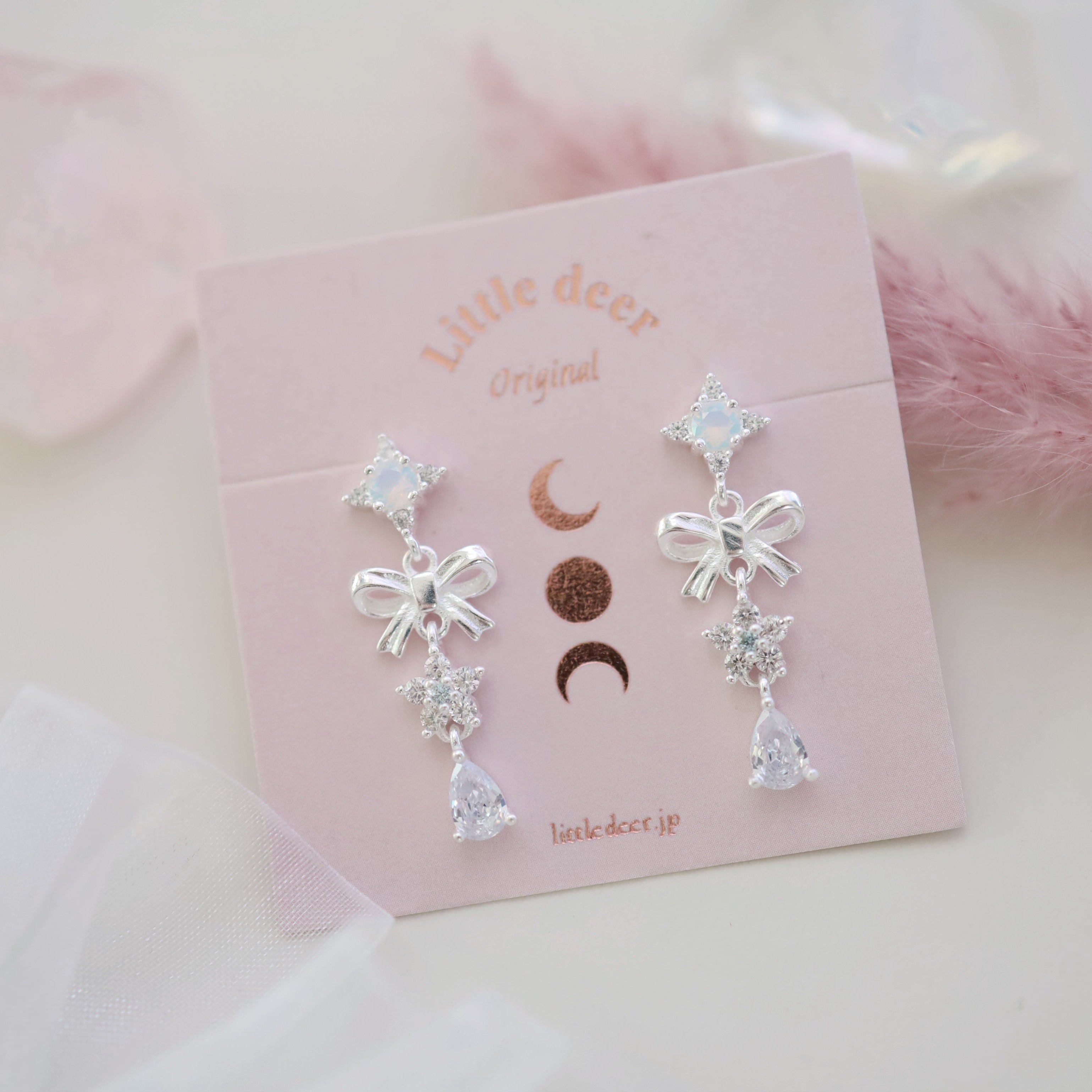 Silk Ribbon ピアス