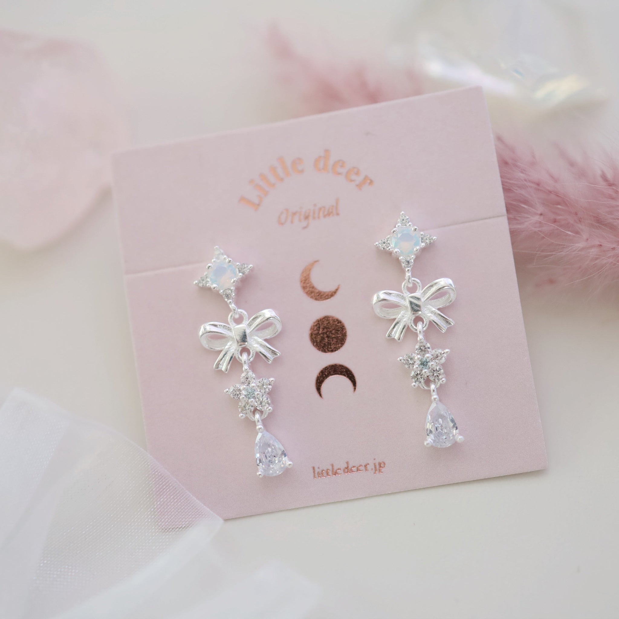 Silk Ribbon ピアス