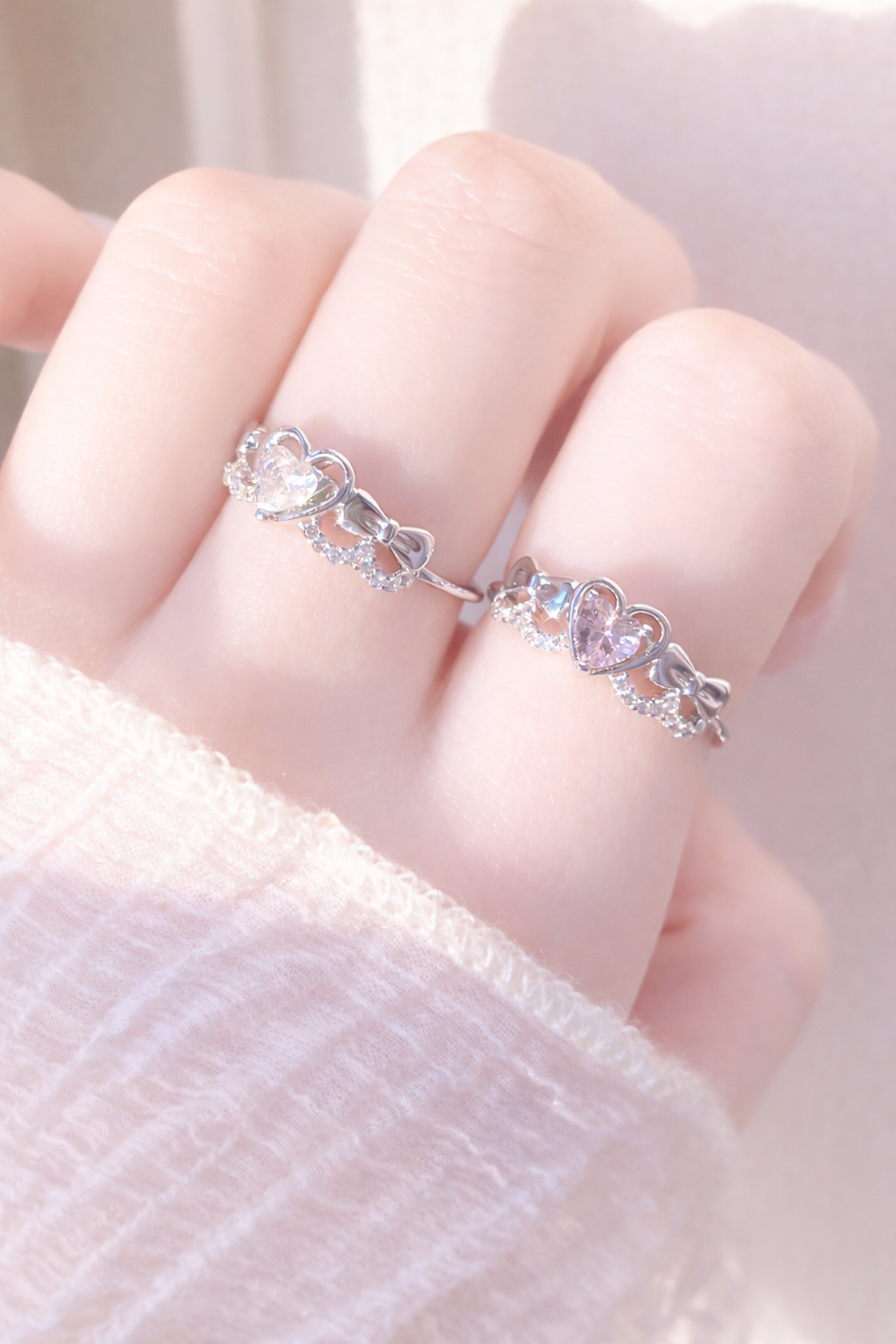 Promise Ribbon Heart リング