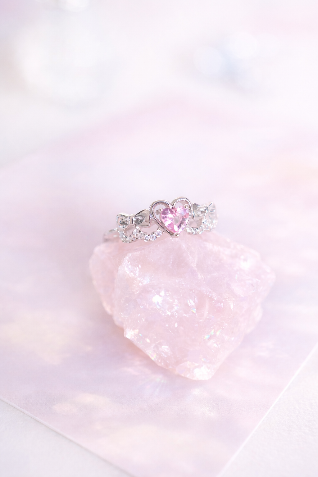 Promise Ribbon Heart リング