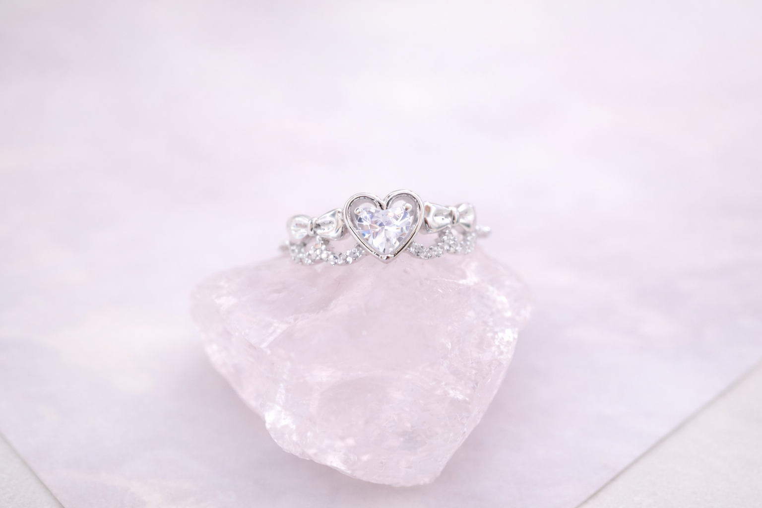 Promise Ribbon Heart リング