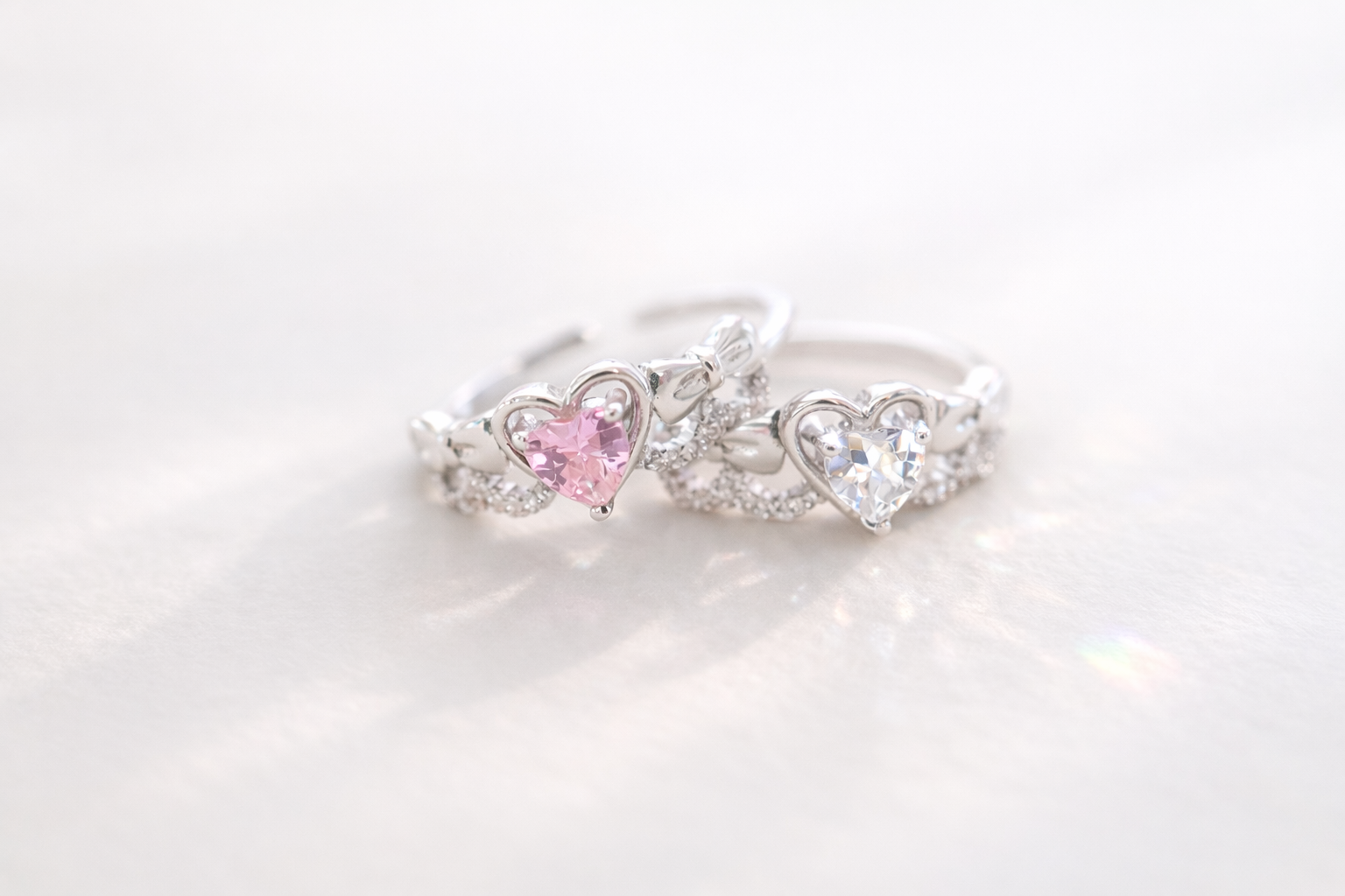 Promise Ribbon Heart リング