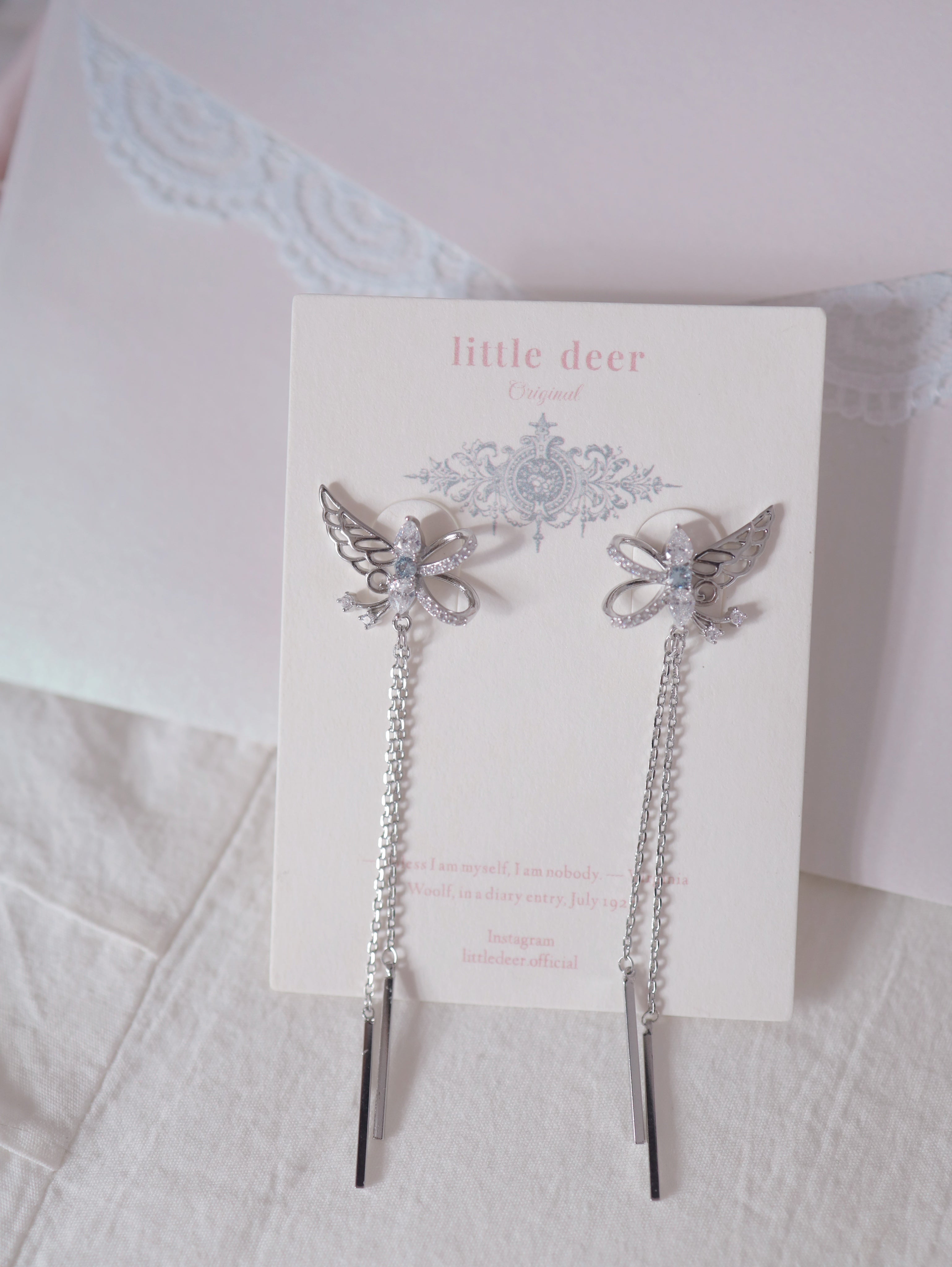 ♥人気再販♥ Wings of Blue Fairy ピアス