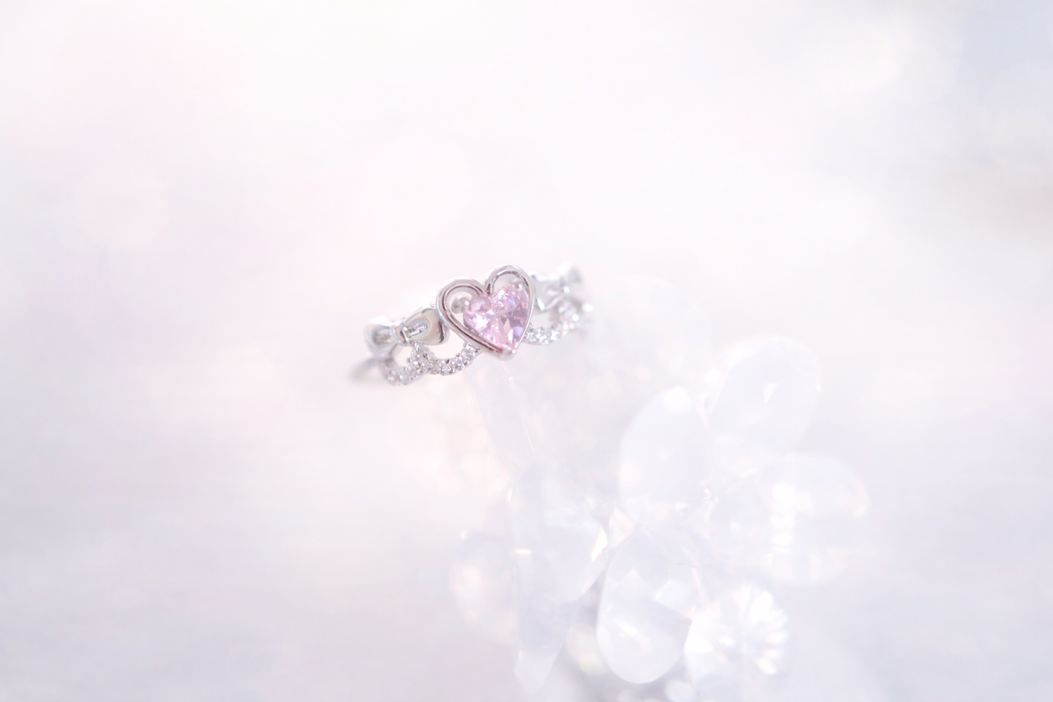 Promise Ribbon Heart リング