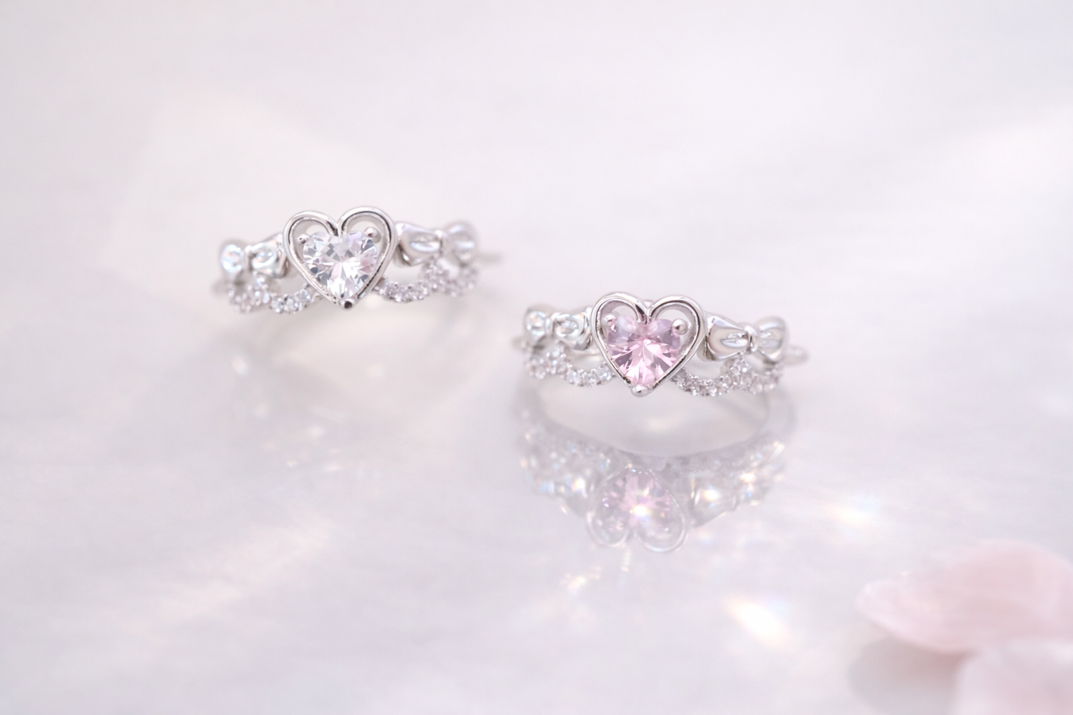 Promise Ribbon Heart リング