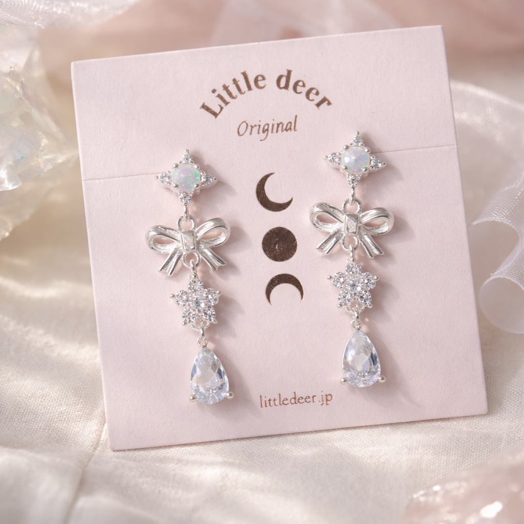 Silk Ribbon ピアス