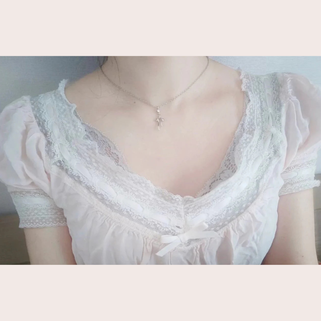 tiny ribbon ネックレス